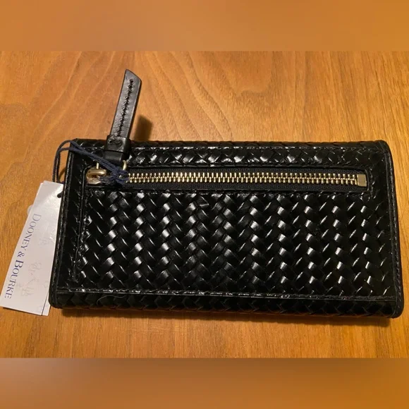 Dooney & Bourke Black Woven Wallet - Picture 2 of 4
